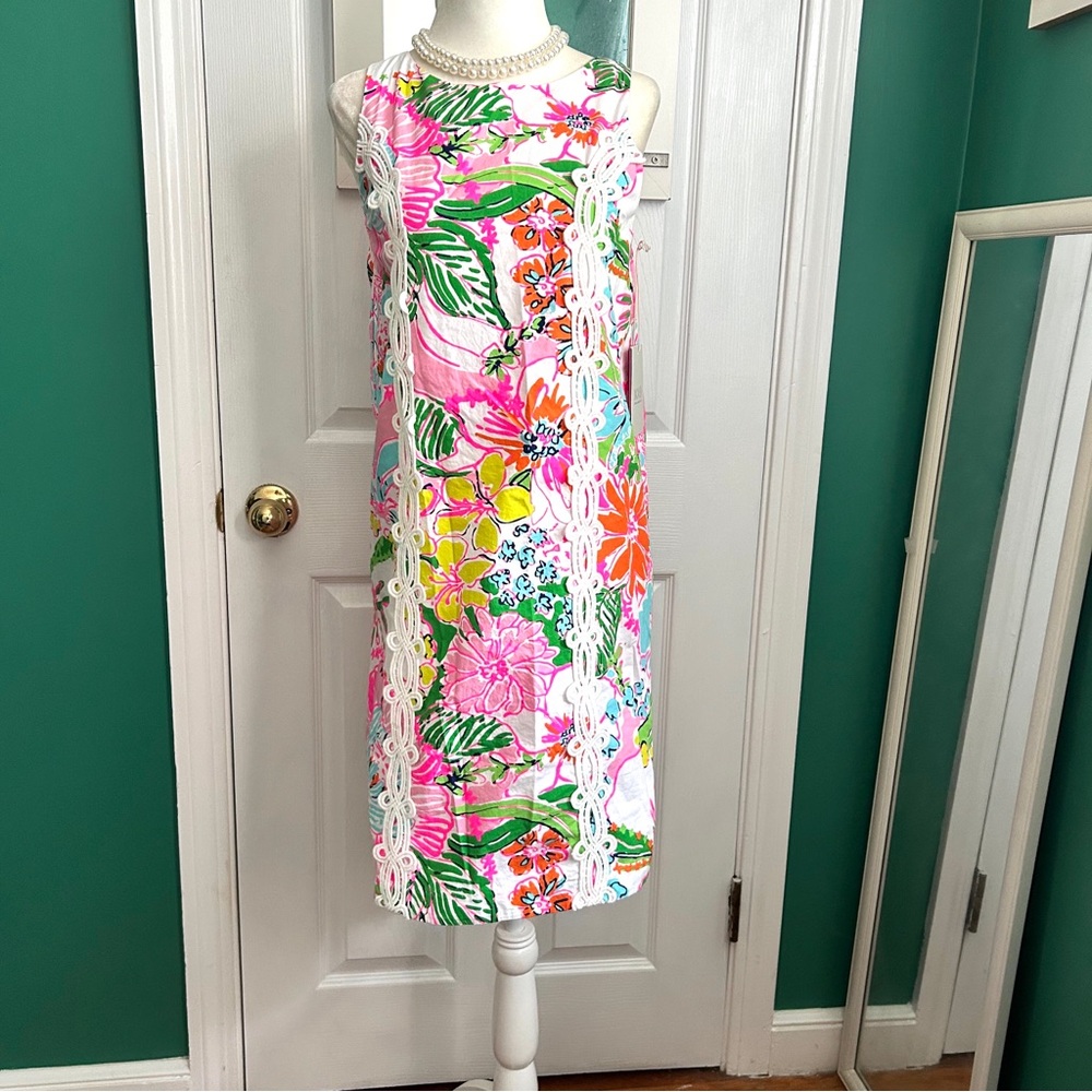 Lilly Pulitzer x Target Nosey Posie Print Sleeveless Shift Dress size 14-16 NWT